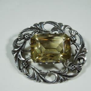 Scottish Cintrine Silver brooch