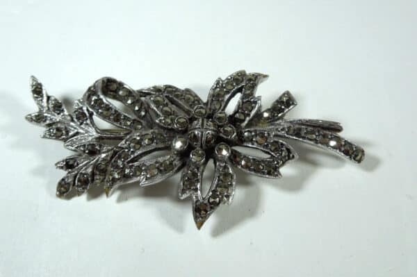 silver marcasite brooch