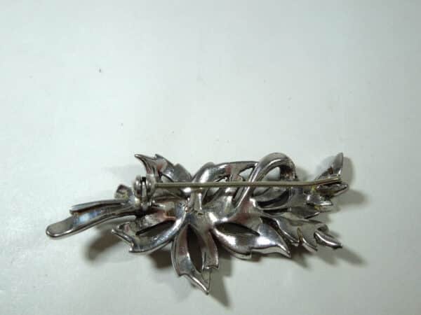 silver marcasite brooch