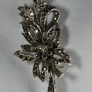 silver marcasite brooch