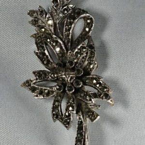 silver marcasite brooch