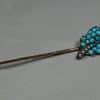 silver turquoise seed pearl stickpin