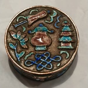 Antique Chinese cloisonne box