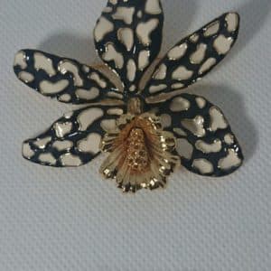 Signed Enamel Brooch by Joan Rivers