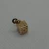 9ct gold dice charm