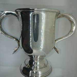 Georgian silver loving cup.