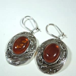 Russian Silver Amber earrings