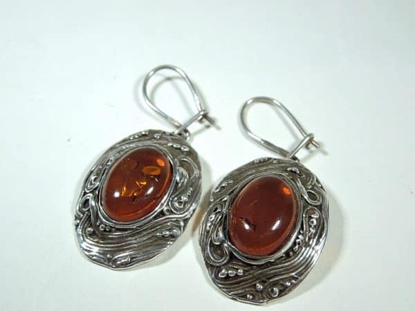 Russian Silver Amber earrings