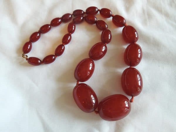 Chery Amber Bakelite Beads