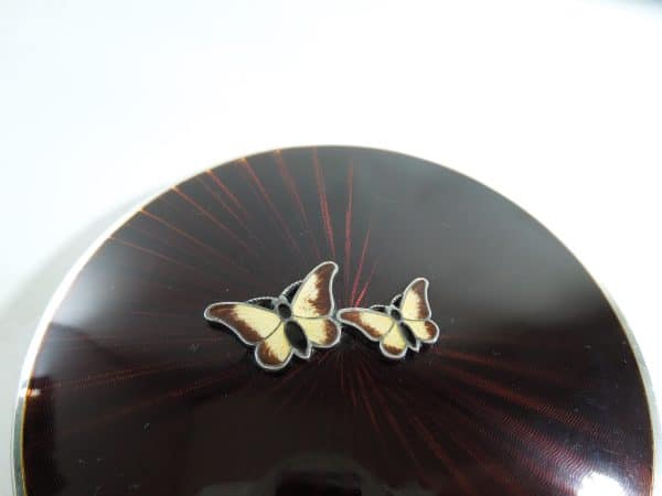 Stratton Enamel Butterfly Powder Compact - Image 2