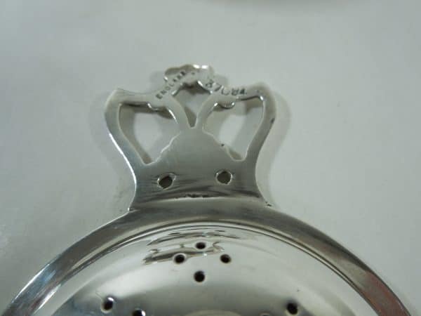 Silver Tea Strainer Birmingham 1921 - Image 8