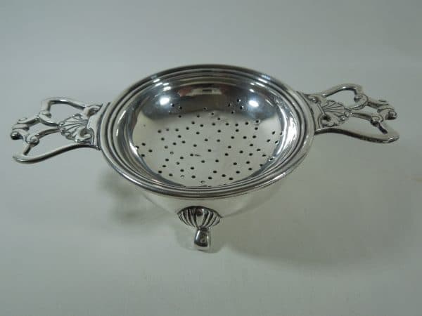 Silver Tea Strainer Birmingham 1921 - Image 2