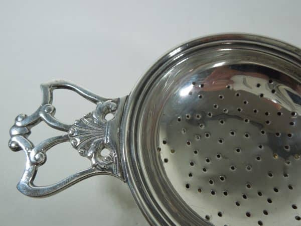 Silver Tea Strainer Birmingham 1921 - Image 10