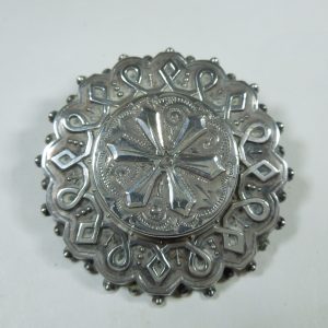 Victorian Silver Brooch Pin
