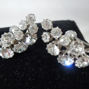 Diamante Screw Back Earrings
